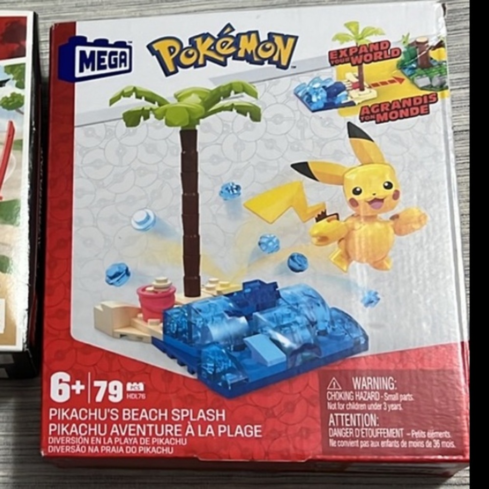 Mega Pokemon Pikachu’s Beach Splash & Lego Ninjago